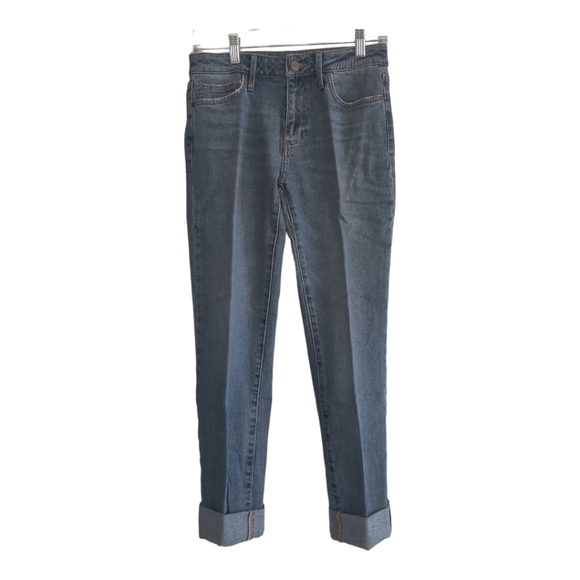 NWT Sam Edelman The Kitten Straight Mid Rise Straight Crop Jean, Size 2/26, Blu. - Picture 1 of 9